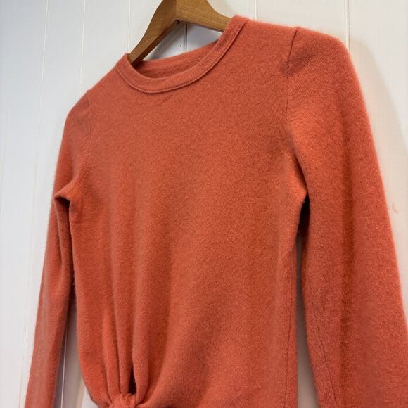 Unbranded Womens Quiet Luxury Soft Cashmere Tie Sweater Size XS Old Money Chic - Picture 7 of 7